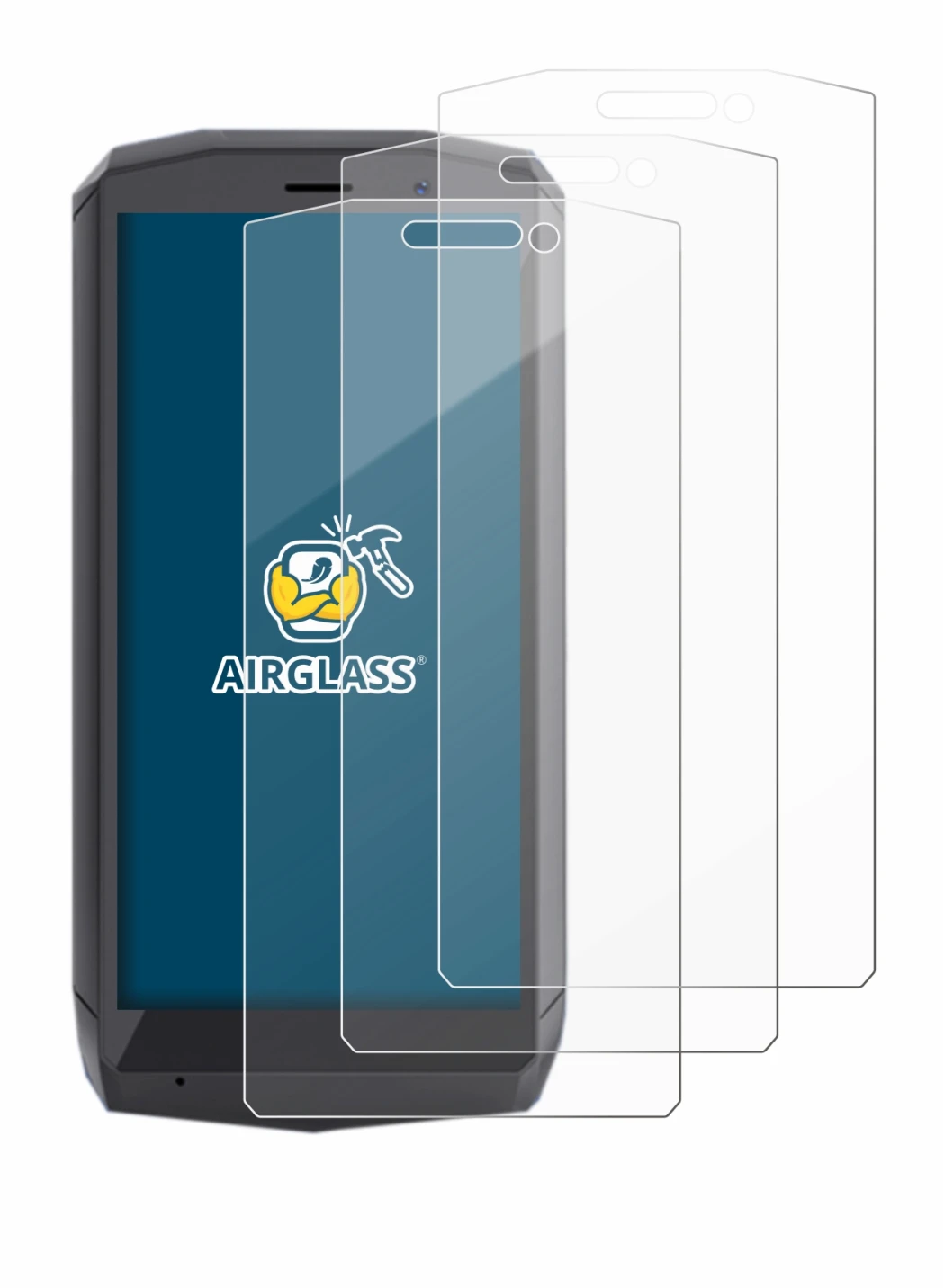 Image of the device Cubot Pocket with a wide variety of screen protectors.