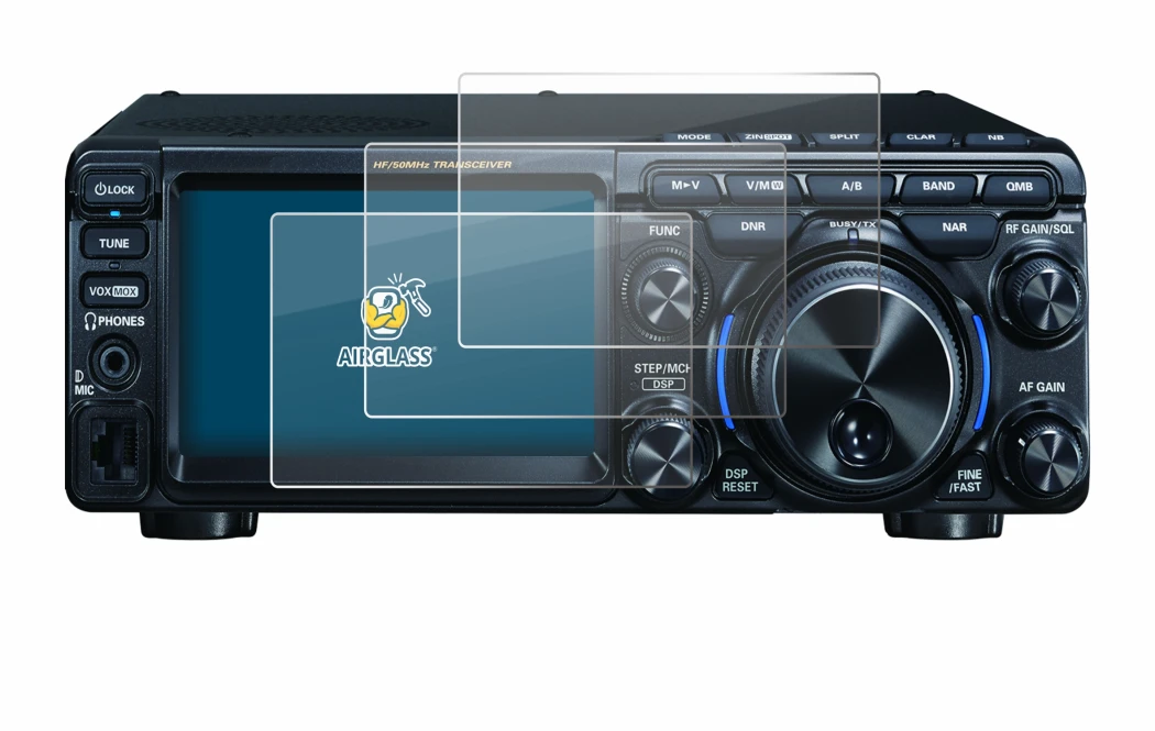 Image of the device Yaesu FT-710 with a wide variety of screen protectors.