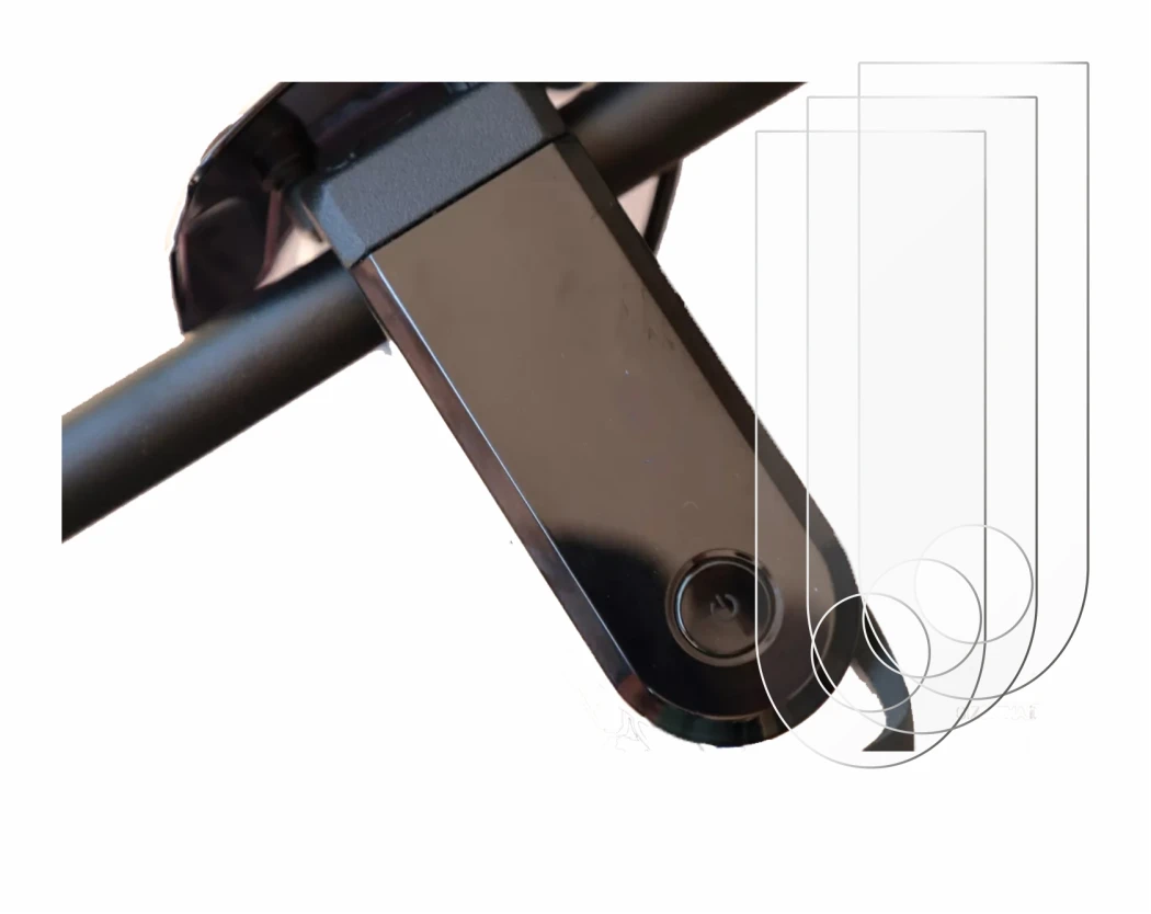 Image of the device NIU KQi3 Max with a wide variety of screen protectors.