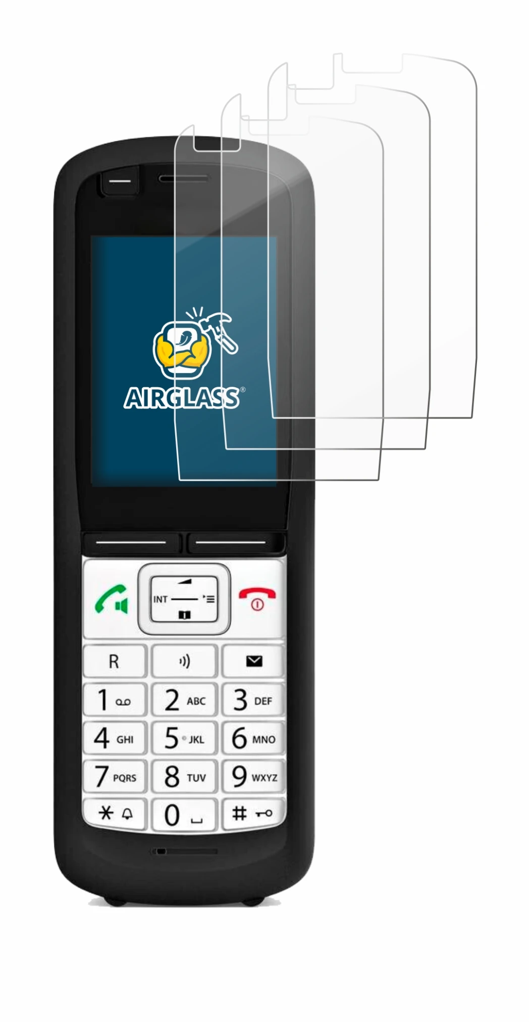 Image of the device Unify OpenScape DECT Phone R6 with a wide variety of screen protectors.