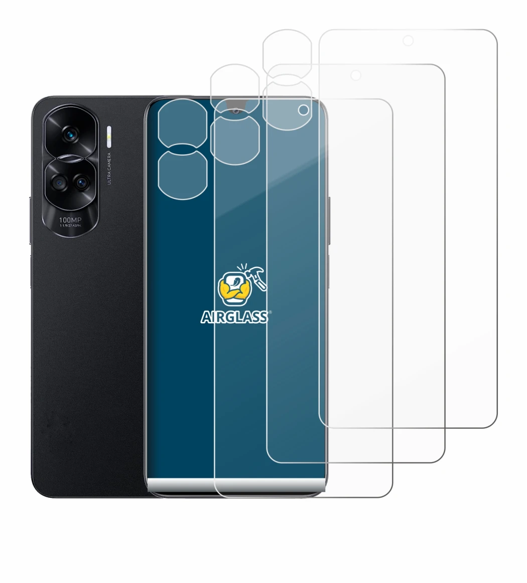Image of the device Honor 90 Lite (Front+Camera) with a wide variety of screen protectors.