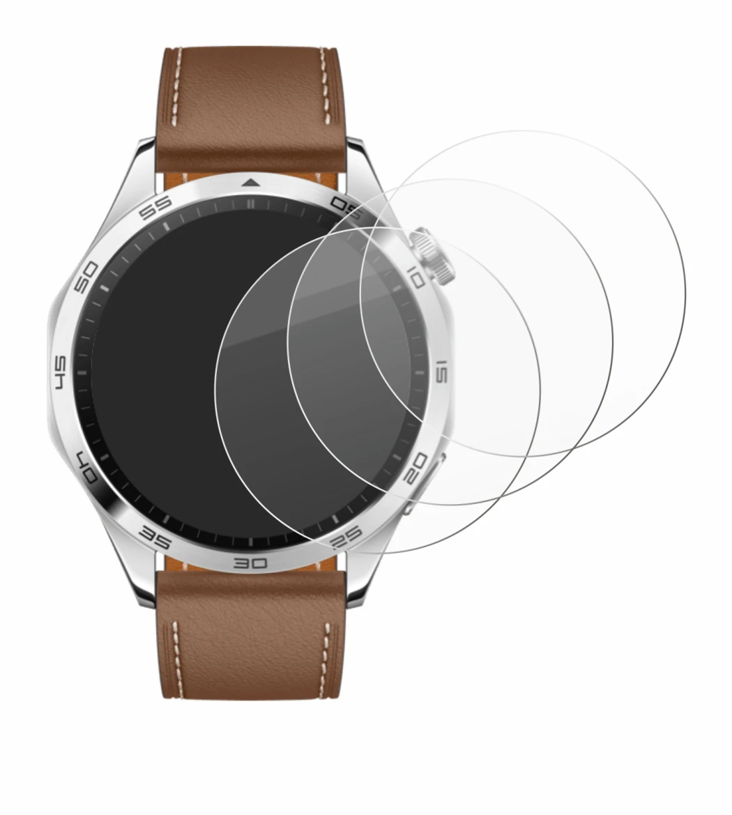 Image of the device Huawei Watch GT 4 (46mm) with a wide variety of screen protectors.