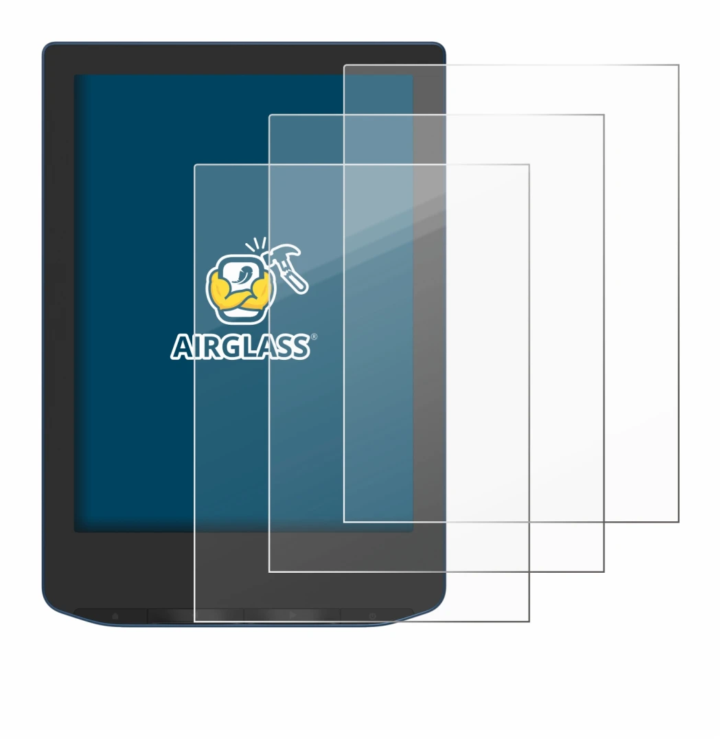 Image of the device PocketBook Verse Pro with a wide variety of screen protectors.
