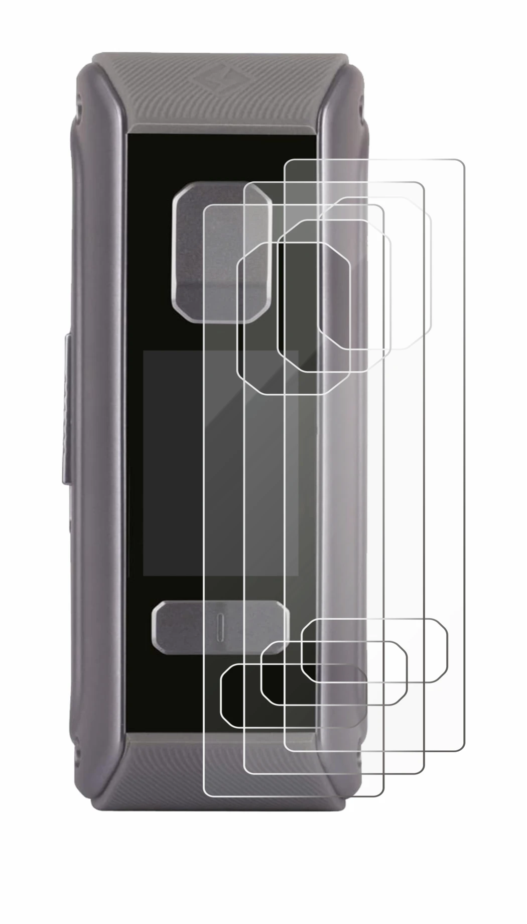 Image of the device GeekVape Aegis Max2 / Max100 with a wide variety of screen protectors.