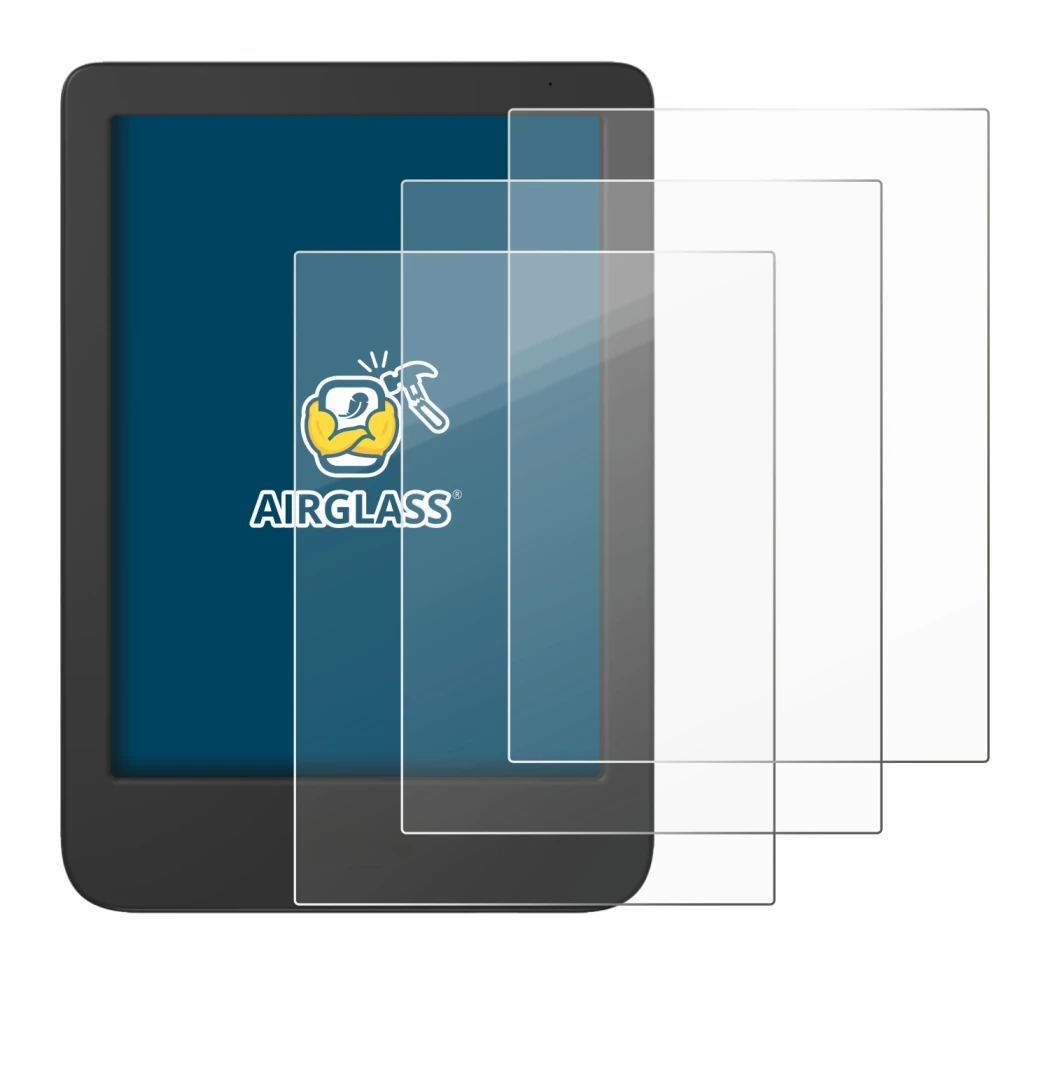 Image of the device Tolino Shine 5 2024 with a wide variety of screen protectors.