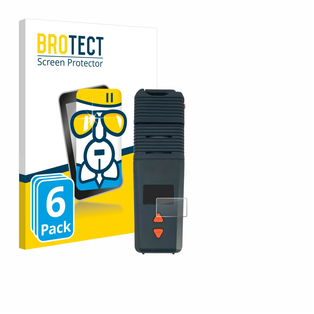 Front side of a product packaging with the brand logo BROTECT. Next to it is the device Storz & Bickel Venty Vaporizer shown w