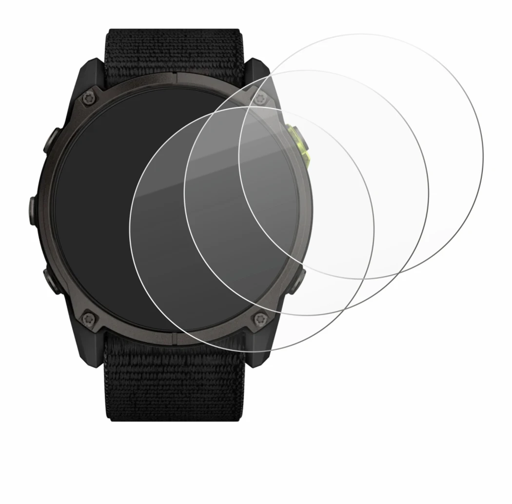 Image of the device Garmin Enduro 3 with a wide variety of screen protectors.