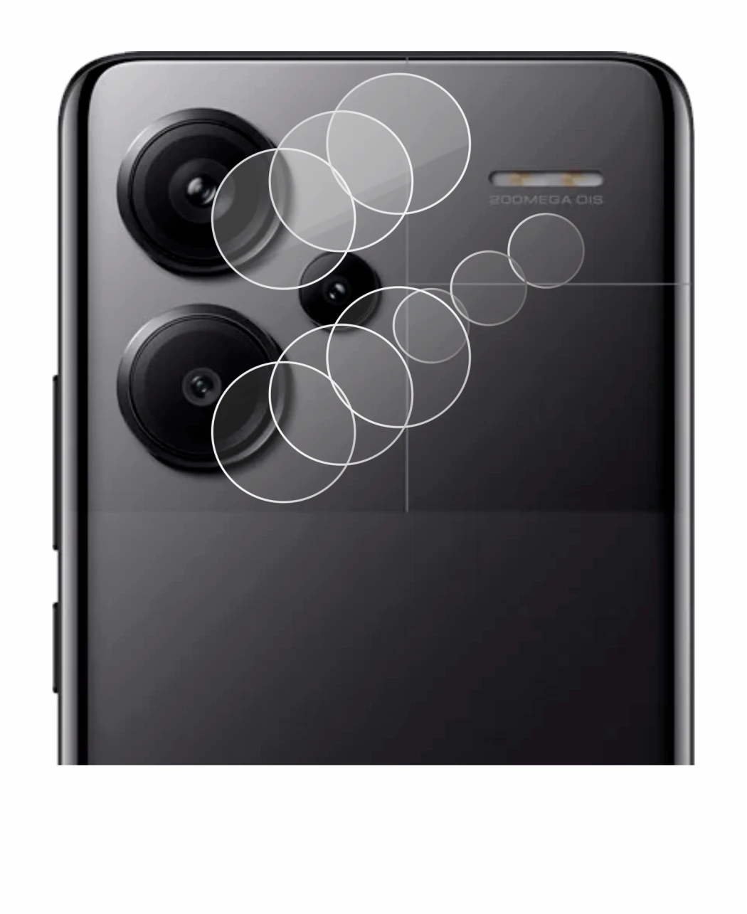 Image of the device Xiaomi Redmi Note 13 Pro+ 5G (ONLY Camera Lens) with a wide variety of screen protectors.