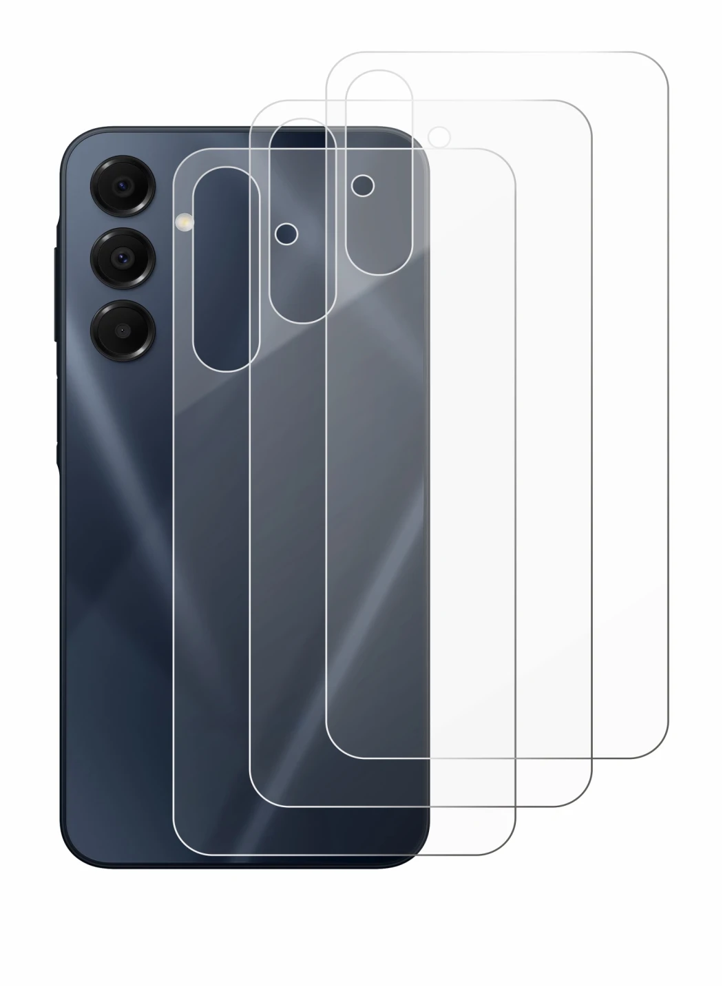 Image of the device Samsung Galaxy A16 5G (Back) with a wide variety of screen protectors.