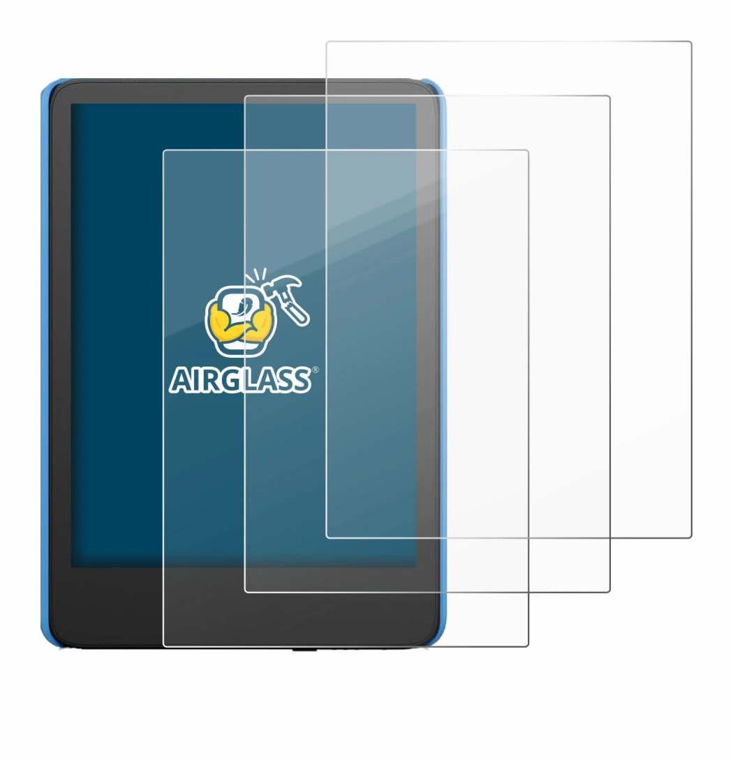 Image of the device Amazon Kindle Kids (2024) with a wide variety of screen protectors.