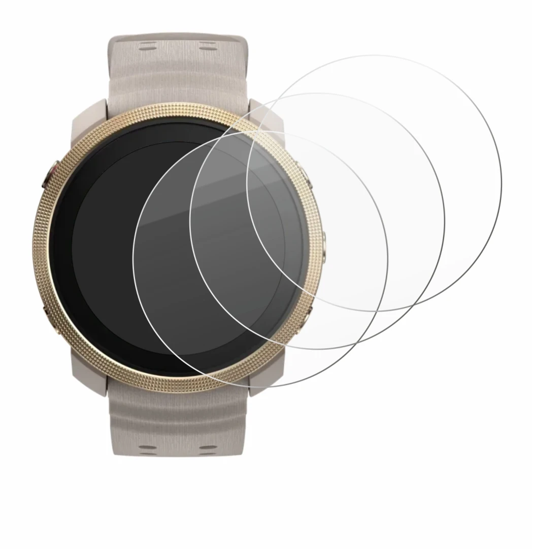 Image of the device Polar Vantage M3 with a wide variety of screen protectors.