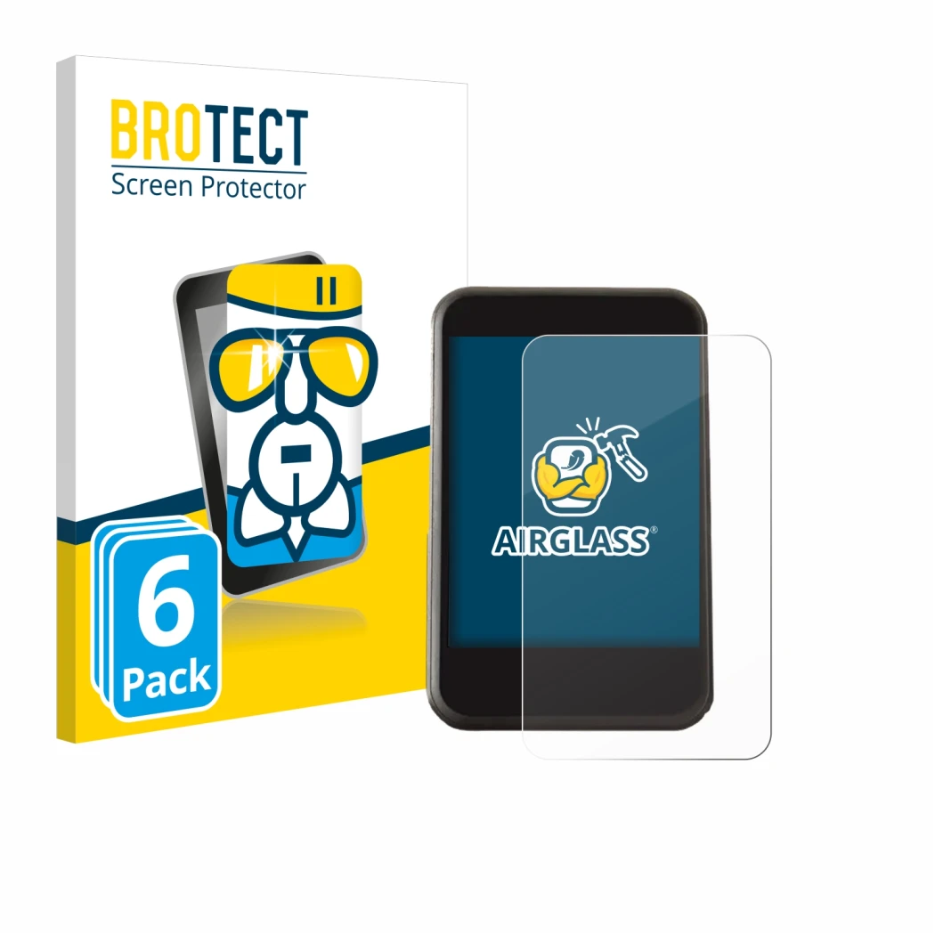 Front side of a product packaging with the brand logo BROTECT. Next to it is the device Freesky YL81F shown with the correspon
