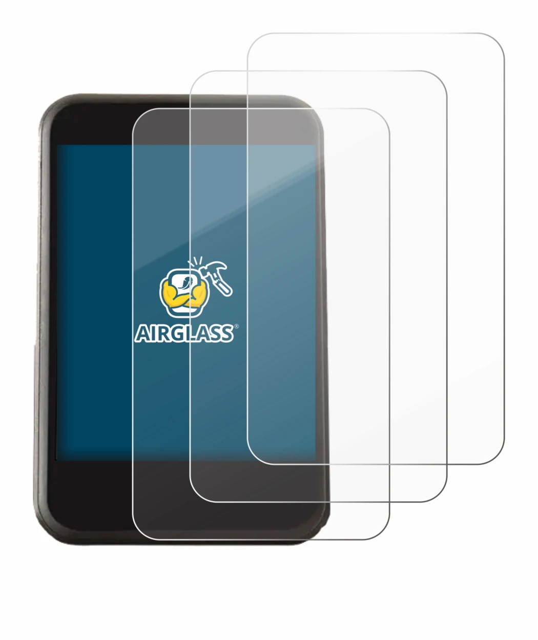 Image of the device Freesky YL81F with a wide variety of screen protectors.
