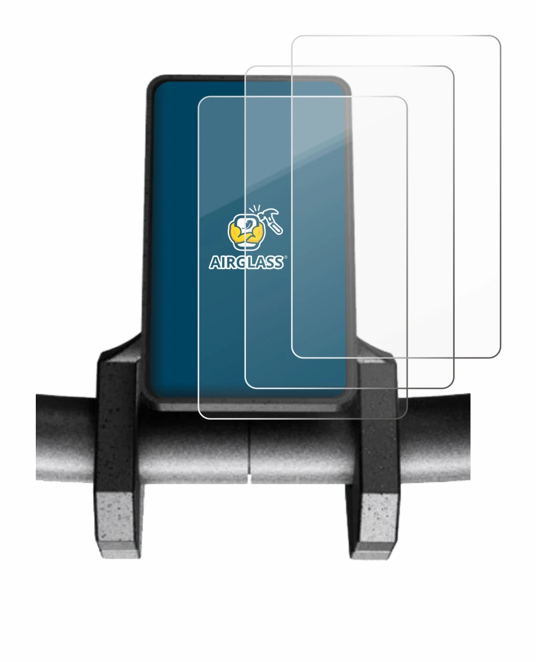 Image of the device Joyor S5 V1 with a wide variety of screen protectors.
