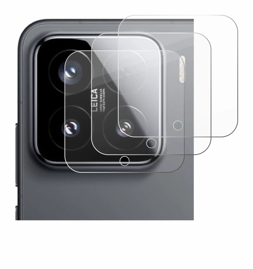 Image of the device Xiaomi 15 (ONLY Camera Lens) with a wide variety of screen protectors.