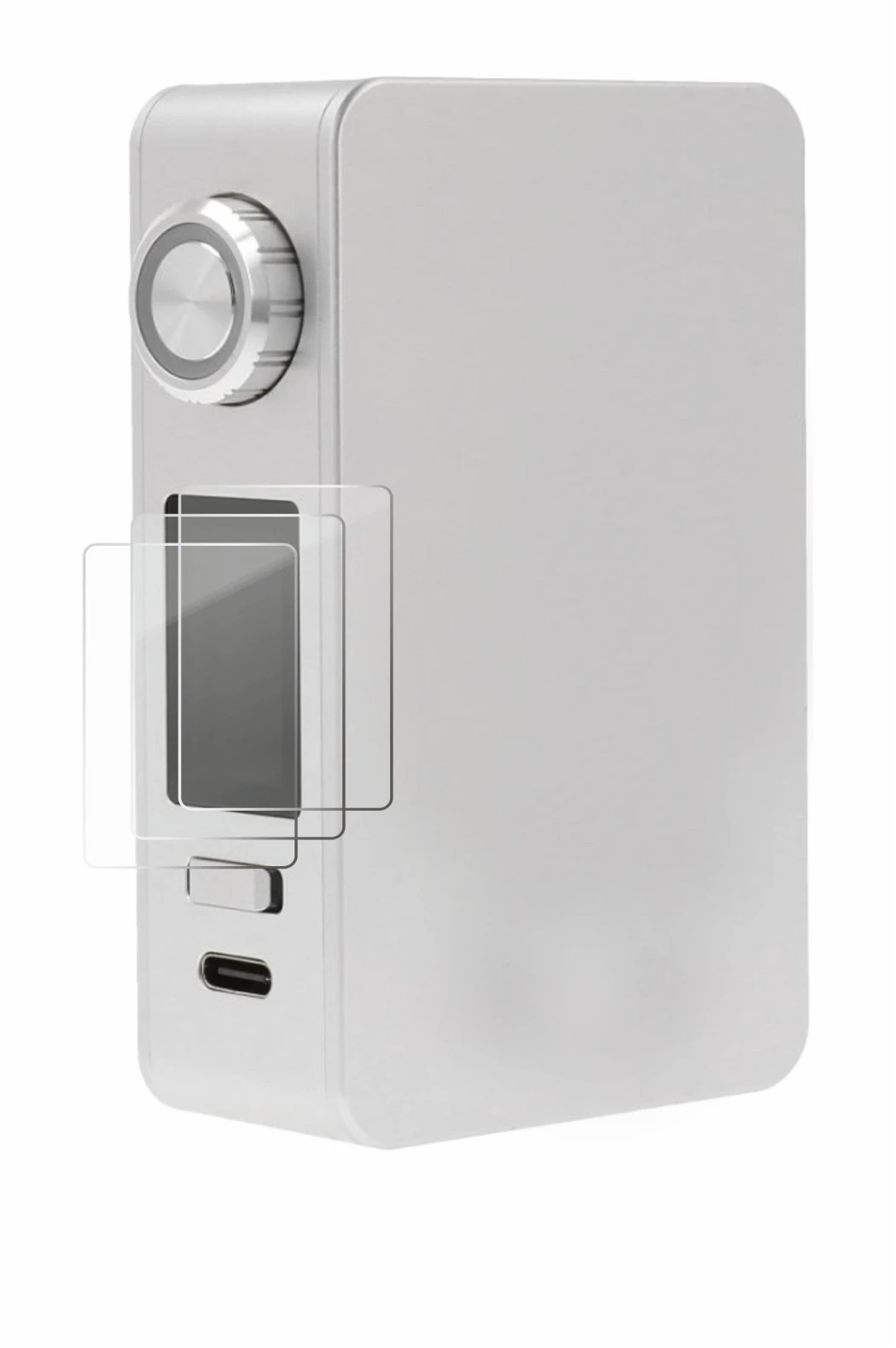 Image of the device Lost Vape Centaurus M200 with a wide variety of screen protectors.