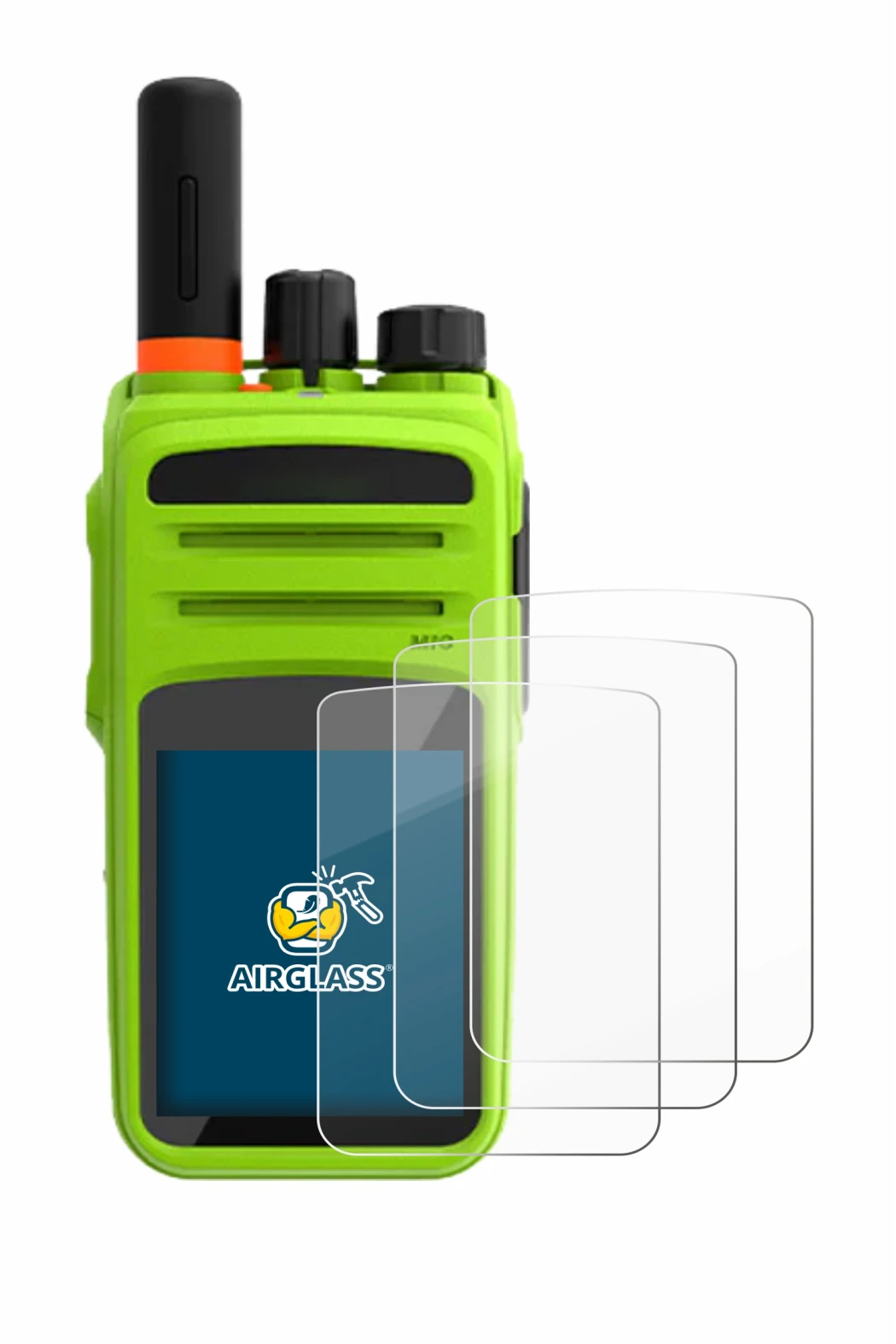 Image of the device Talkpod N58 Plus with a wide variety of screen protectors.