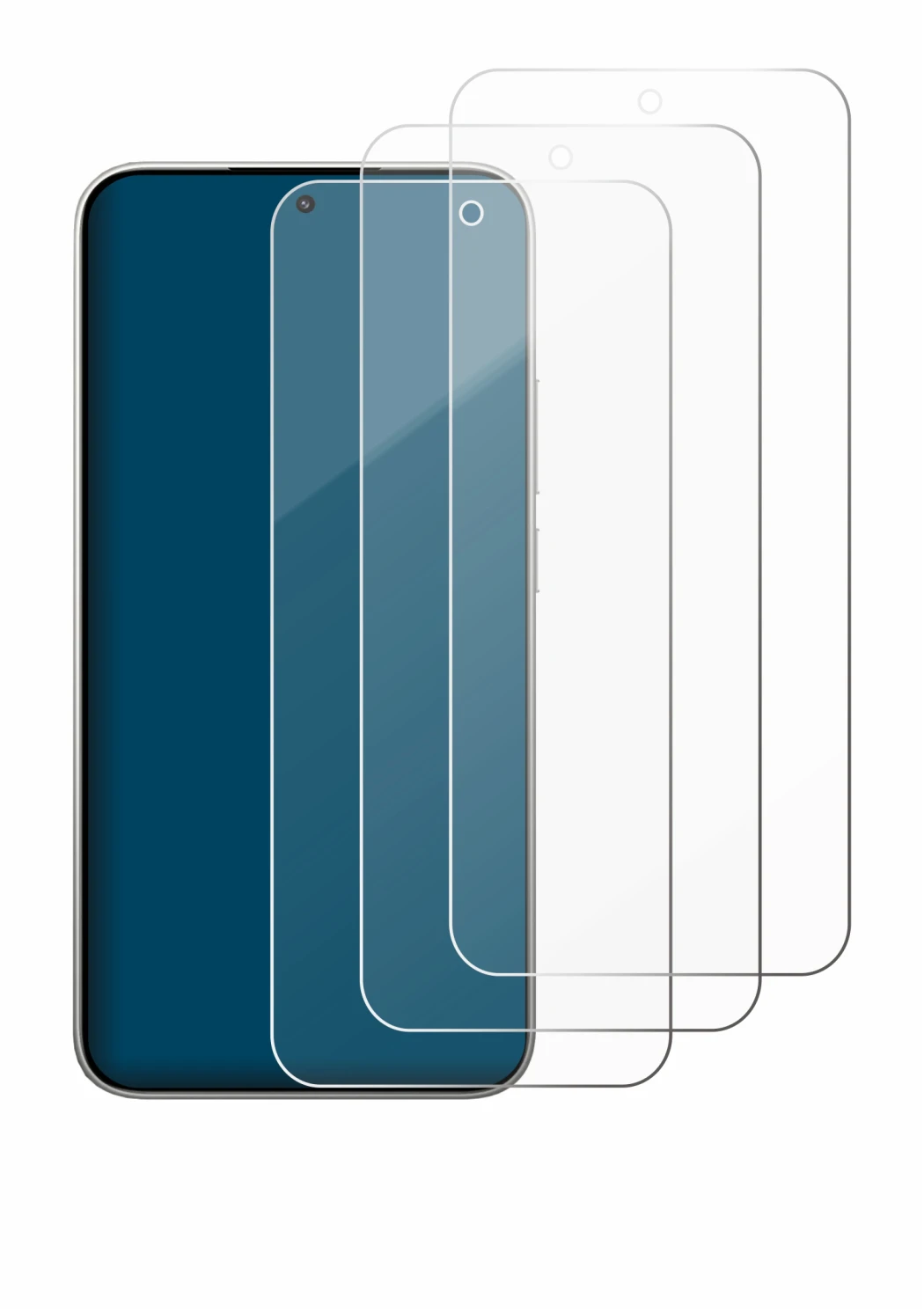 Image of the device Xiaomi 15T with a wide variety of screen protectors.