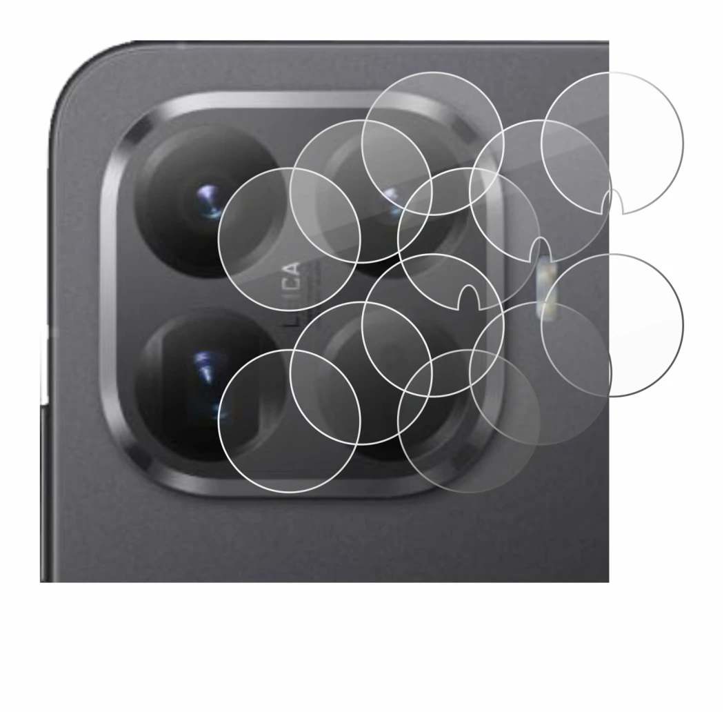 Image of the device Xiaomi 15T Pro (ONLY Camera Lens) with a wide variety of screen protectors.