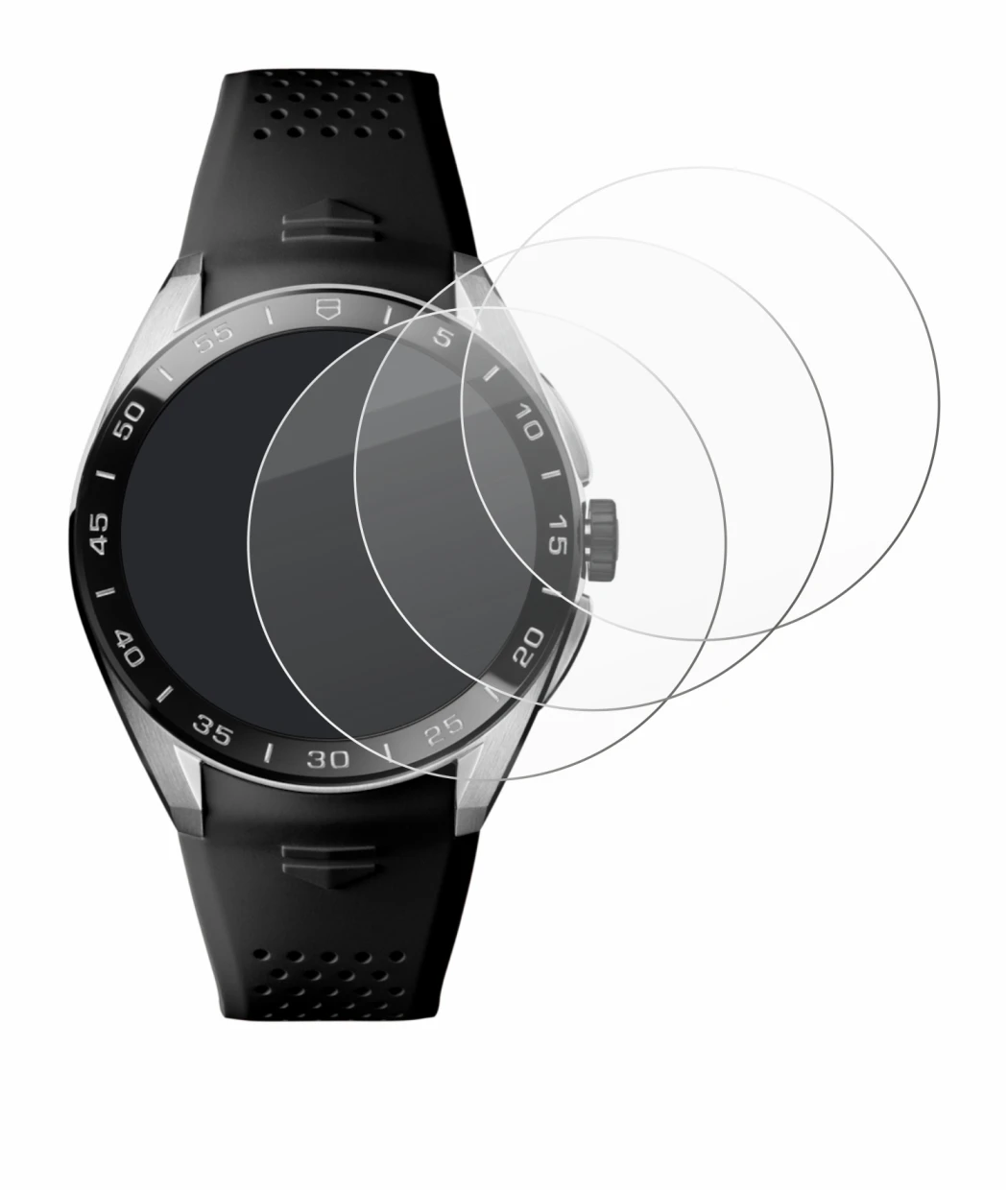Image of the device TAG Heuer Connected Calibre E5 (45 mm) with a wide variety of screen protectors.