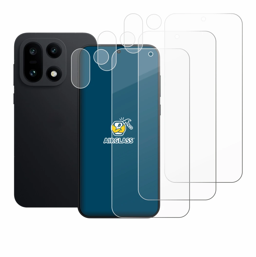 Image of the device OnePlus 15 (Front+Camera) with a wide variety of screen protectors.