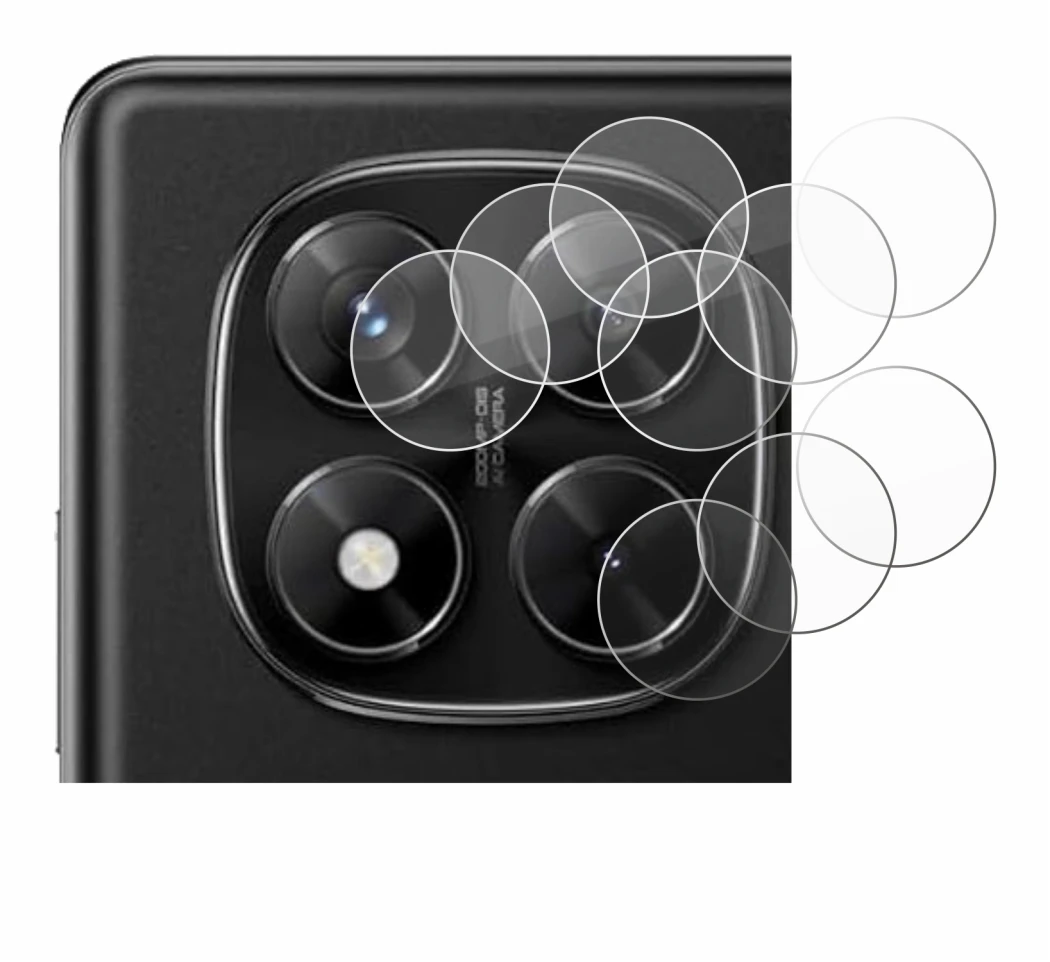 Image of the device Xiaomi Redmi Note 14 Pro 4G (ONLY Camera Lens) with a wide variety of screen protectors.