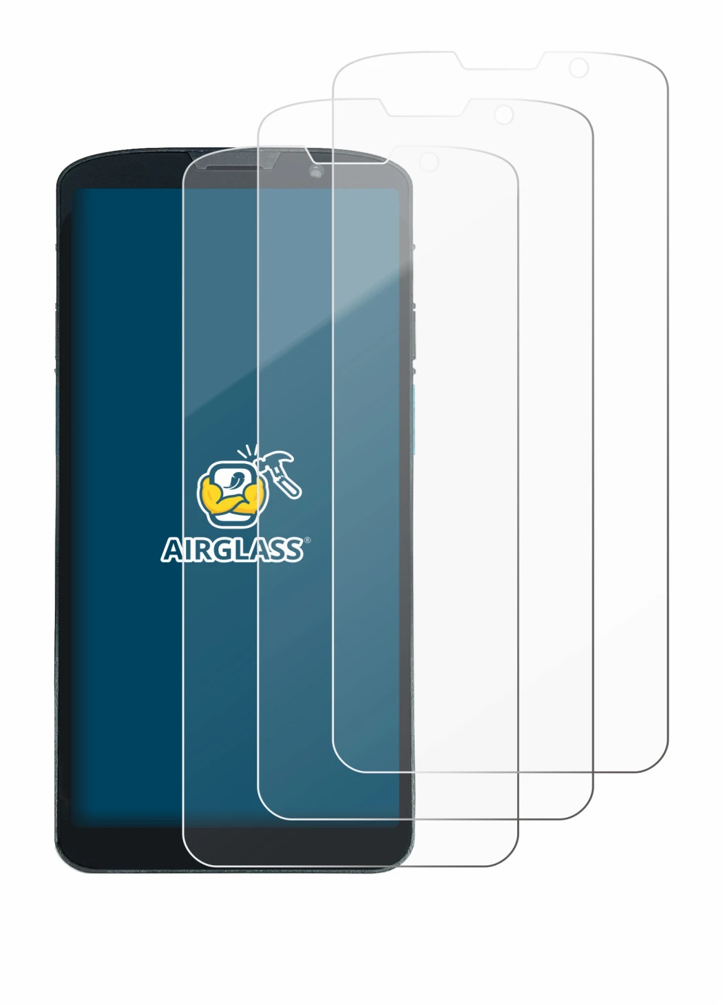 Image of the device Unitech EA630 with a wide variety of screen protectors.