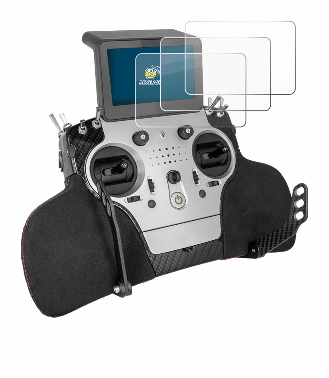 Image of the device PowerBox Systems Core with a wide variety of screen protectors.