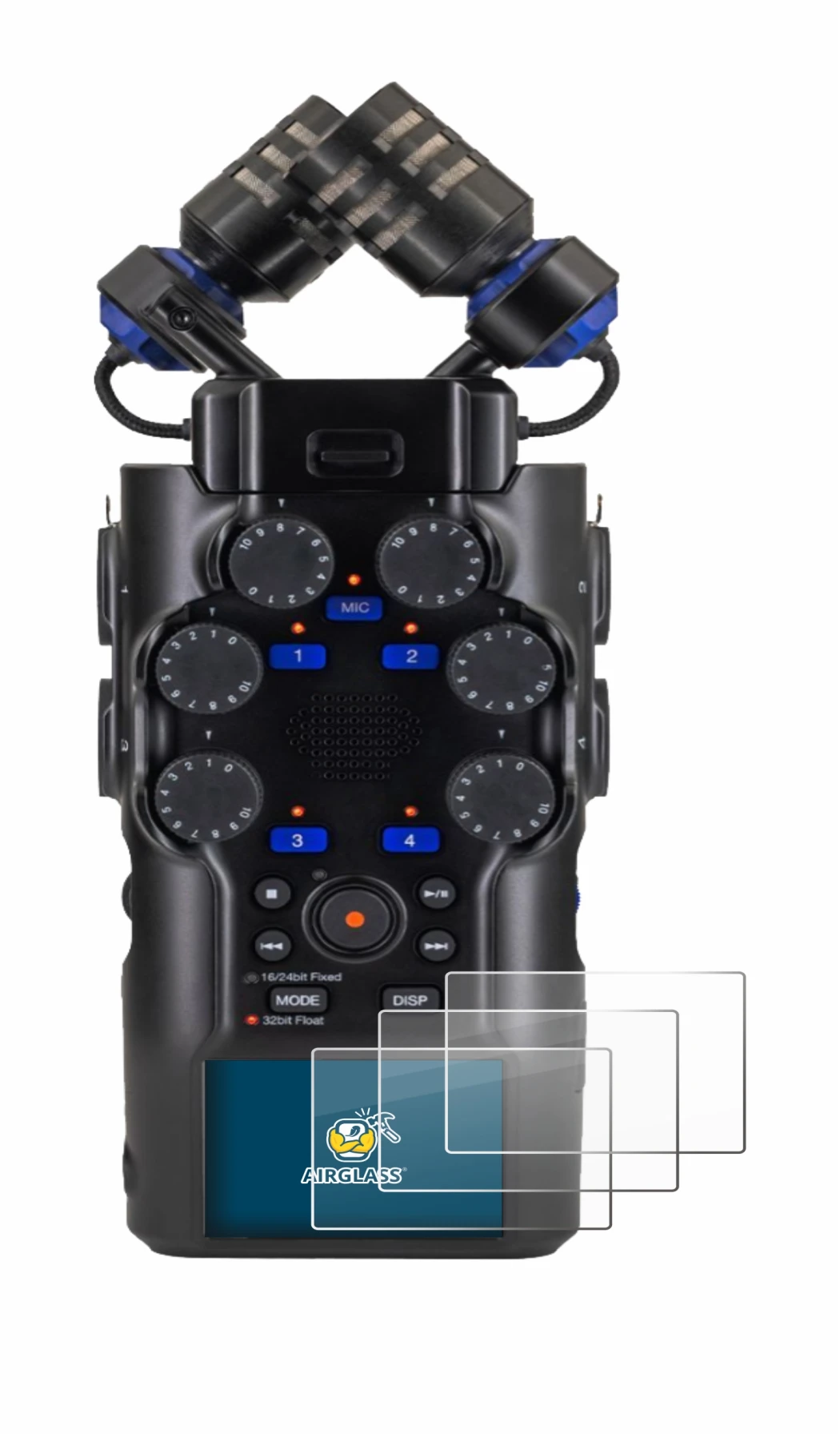 Image of the device Zoom H6 studio with a wide variety of screen protectors.