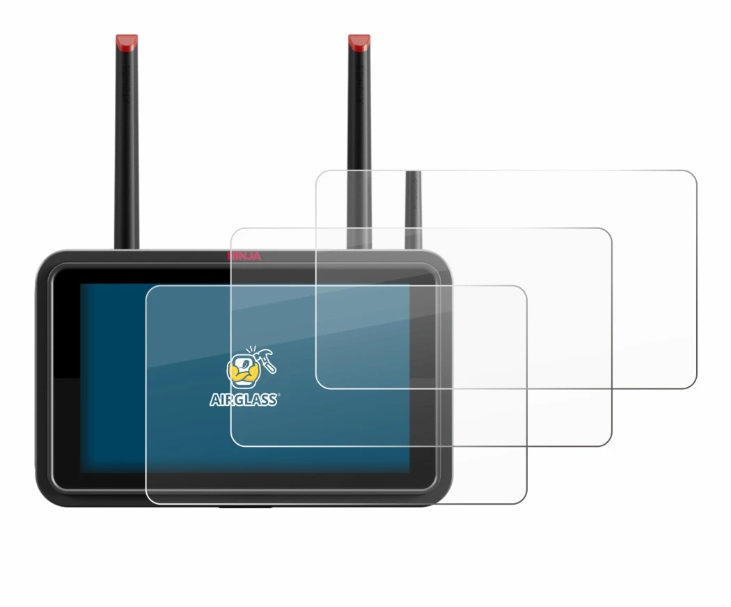 Image of the device Atomos Ninja TX with a wide variety of screen protectors.