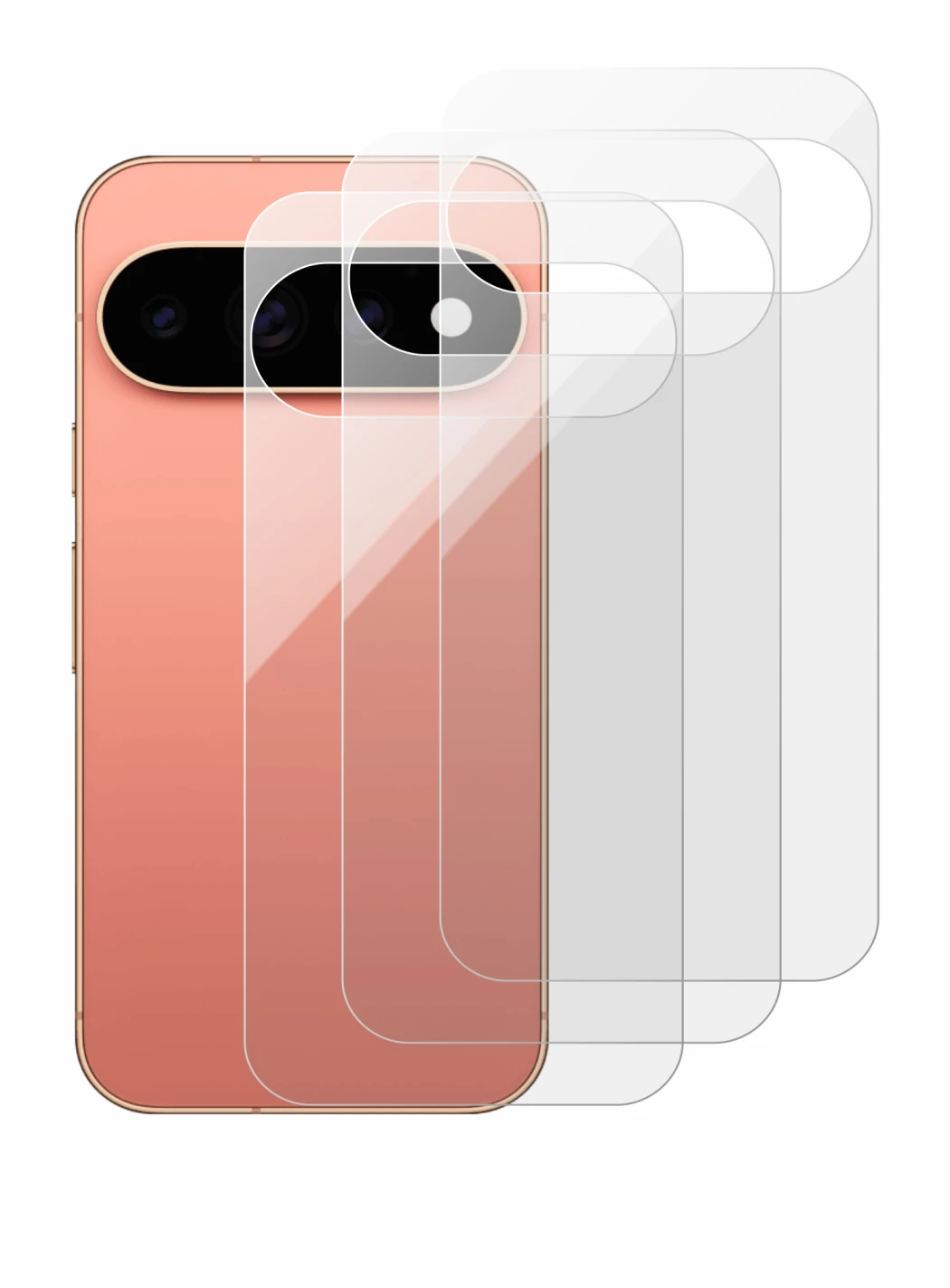 Image of the device Google Pixel 11 Pro (Back) with a wide variety of screen protectors.
