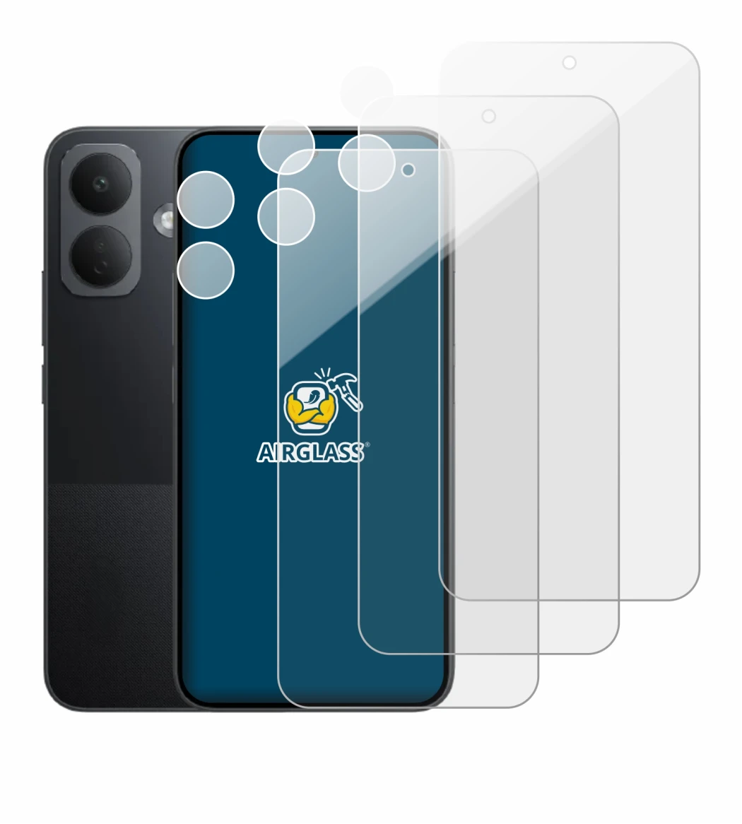 Image of the device Xiaomi Poco X8 (Front+Camera) with a wide variety of screen protectors.