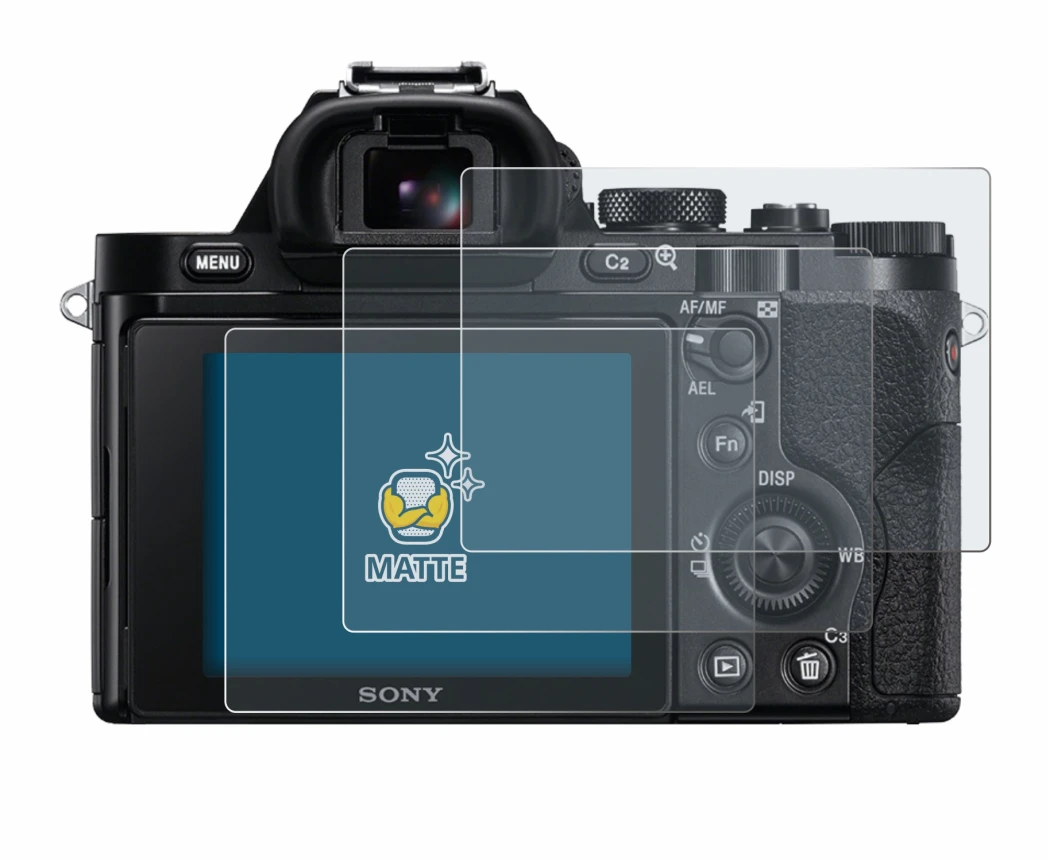 Image of the device Sony Alpha 7 (ILCE-7) with a wide variety of screen protectors.