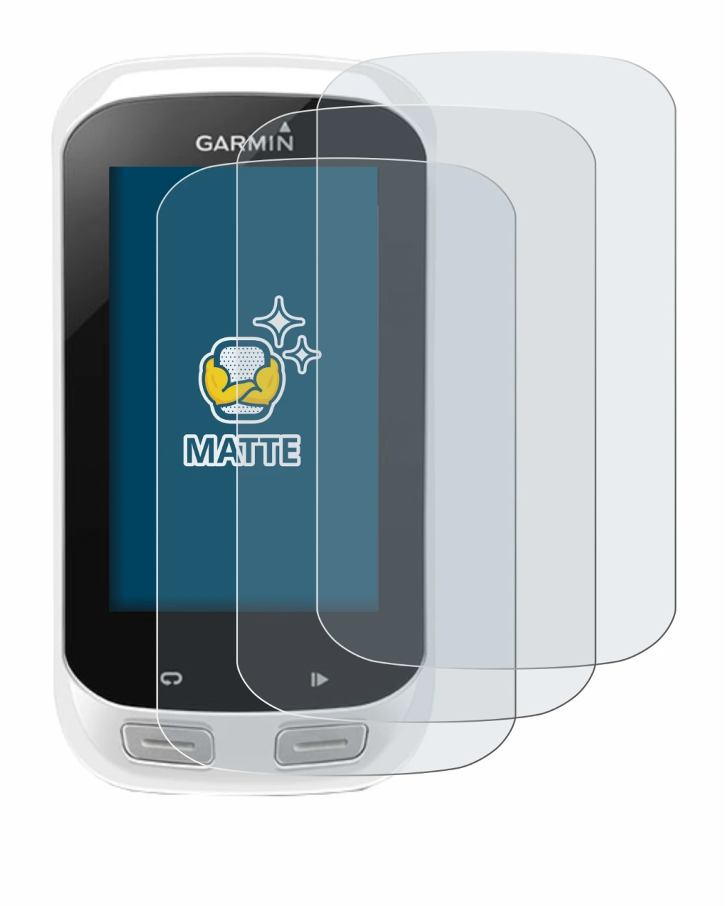 Image of the device Garmin Edge Explore 1000 with a wide variety of screen protectors.