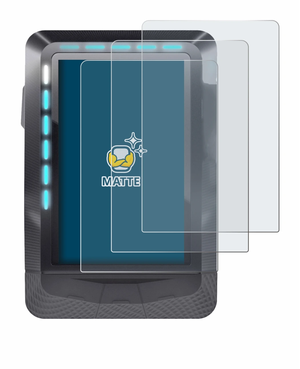 Image of the device Wahoo Elemnt GPS with a wide variety of screen protectors.