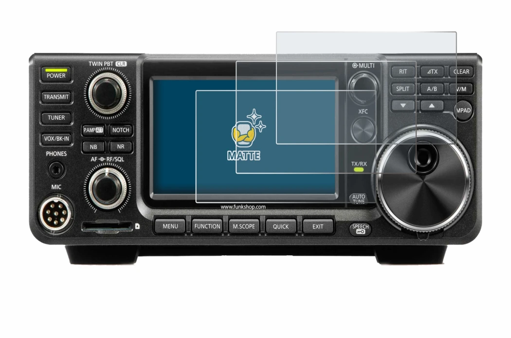 Image of the device Icom IC-7300 with a wide variety of screen protectors.