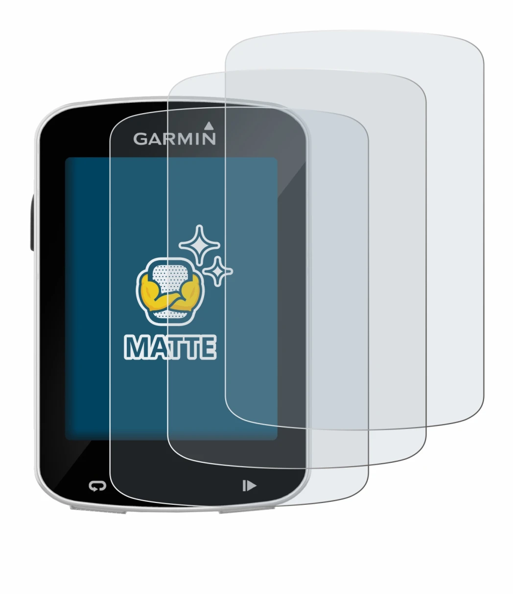 Image of the device Garmin Edge Explore 820 with a wide variety of screen protectors.