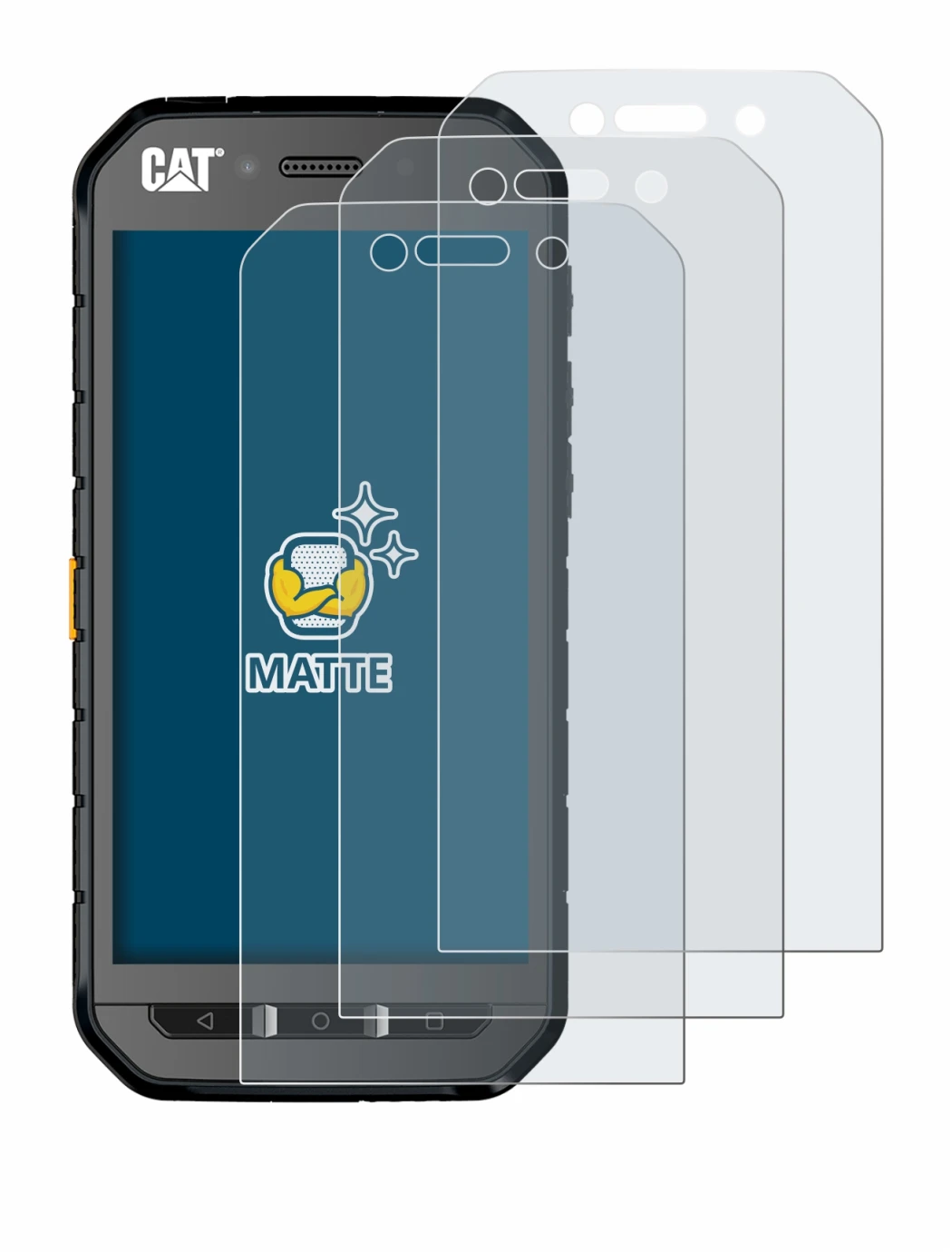Image of the device Caterpillar Cat S41 with a wide variety of screen protectors.