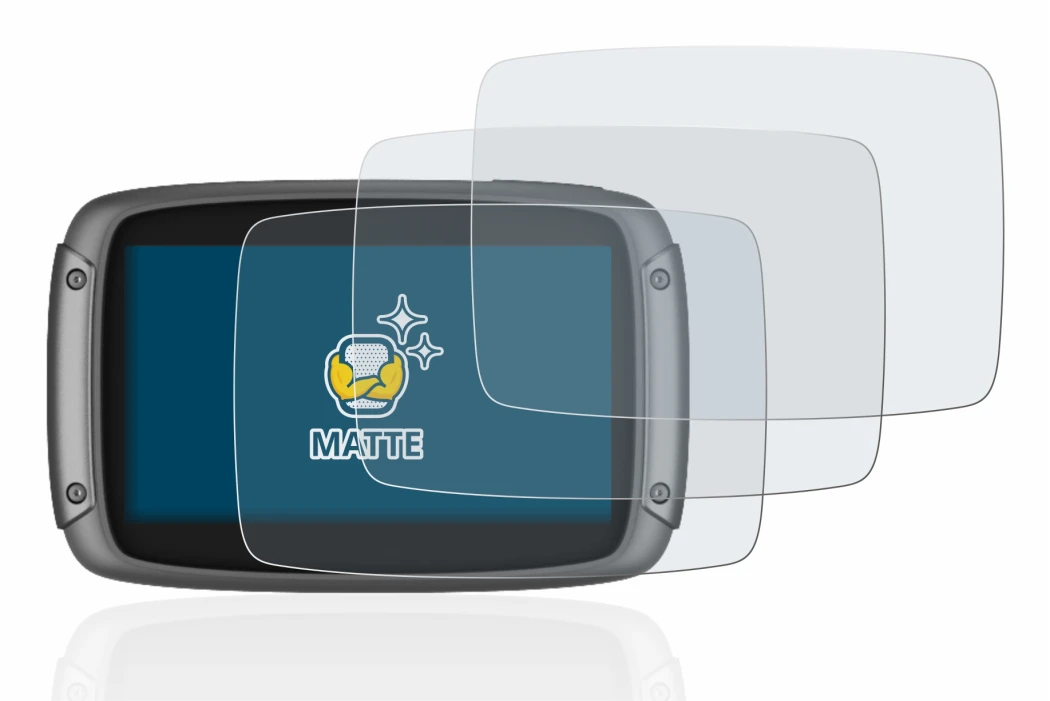 Image of the device TomTom Rider 550 with a wide variety of screen protectors.