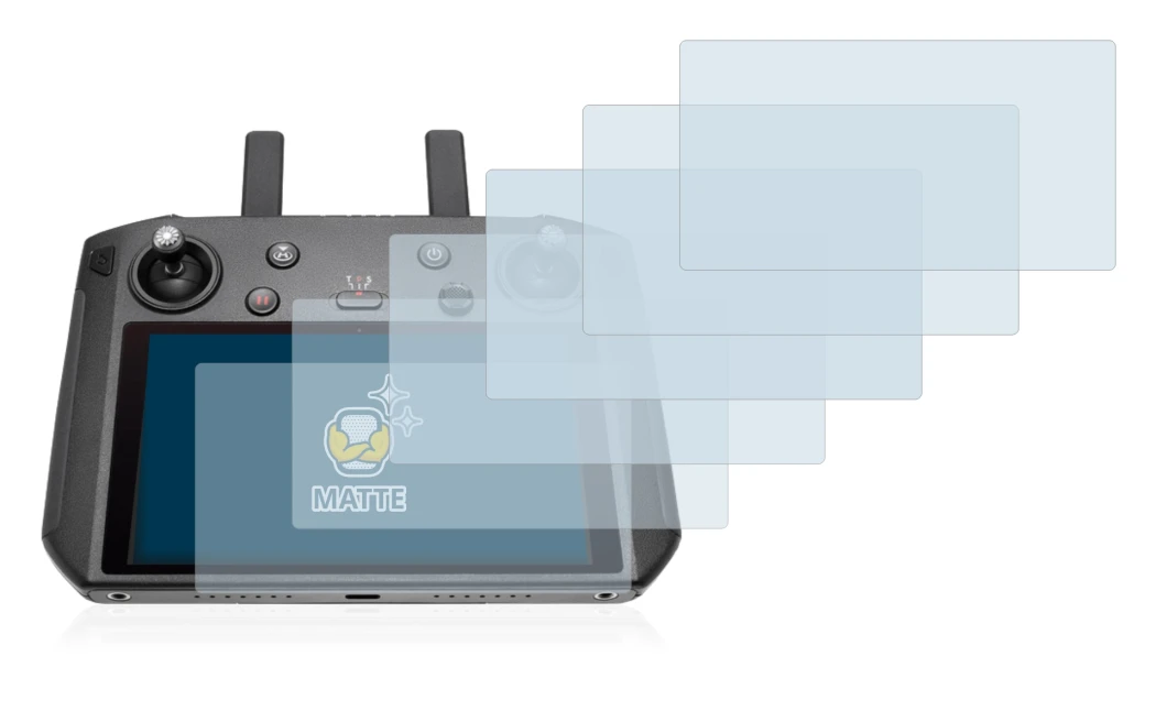 Image of the device DJI Smart Controller with a wide variety of screen protectors.