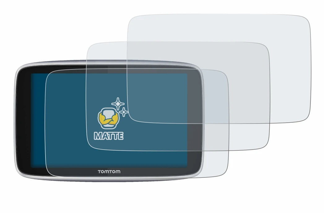 Image of the device TomTom GO Premium X with a wide variety of screen protectors.