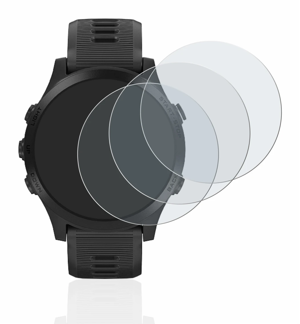 Image of the device Garmin Forerunner 945 with a wide variety of screen protectors.