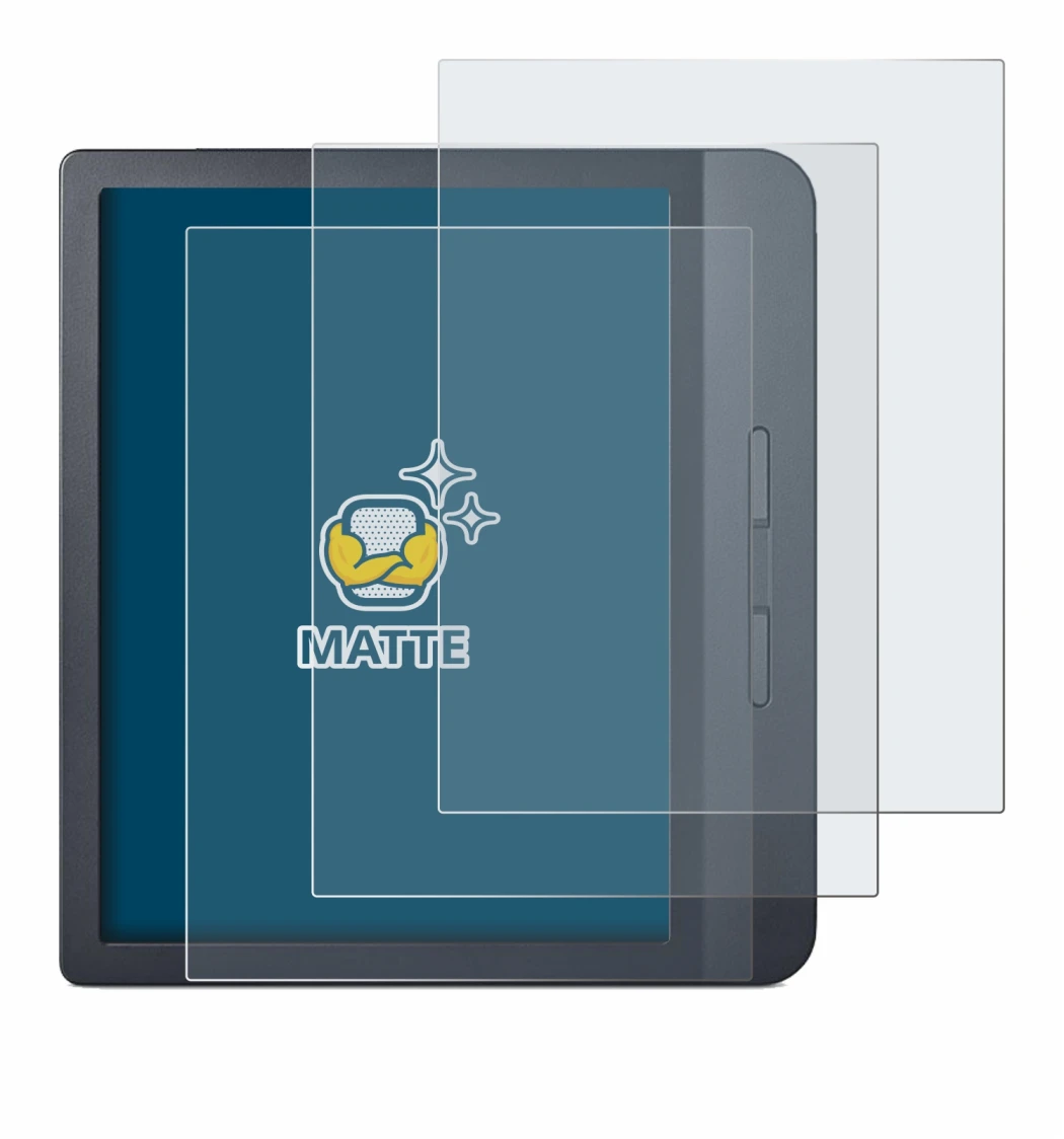 Image of the device Kobo Libra H2O with a wide variety of screen protectors.