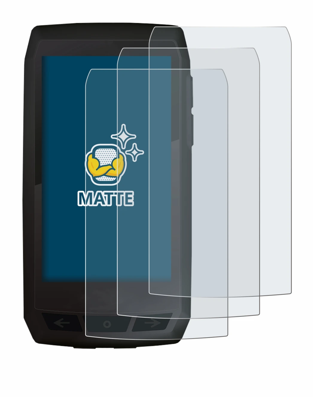 Image of the device Ciclo Navic 400 with a wide variety of screen protectors.
