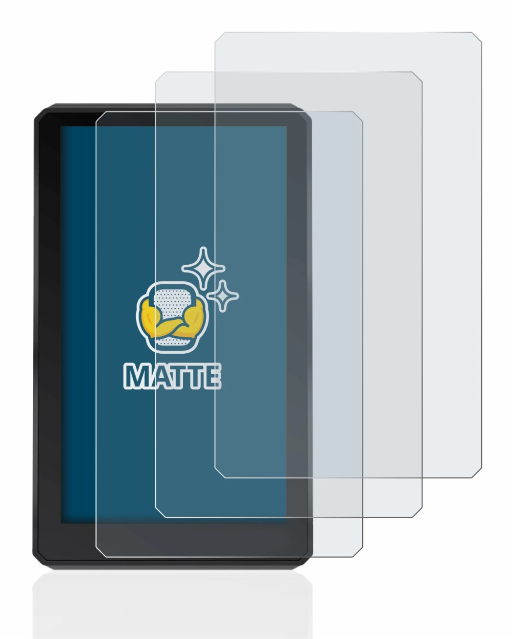 Image of the device Garmin zumo XT with a wide variety of screen protectors.