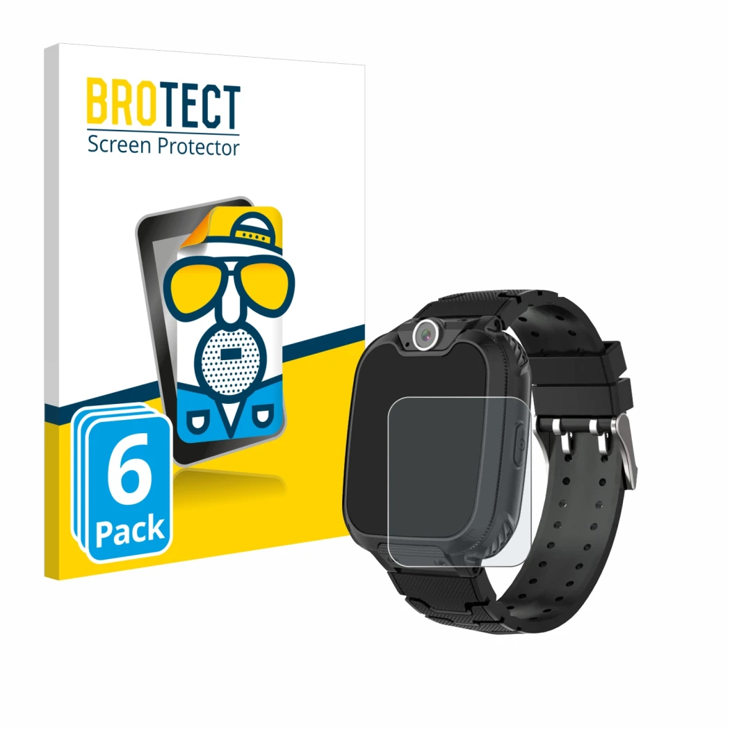 Front side of a product packaging with the brand logo BROTECT. Next to it is the device Pthtechus G-612 shown with the corresp