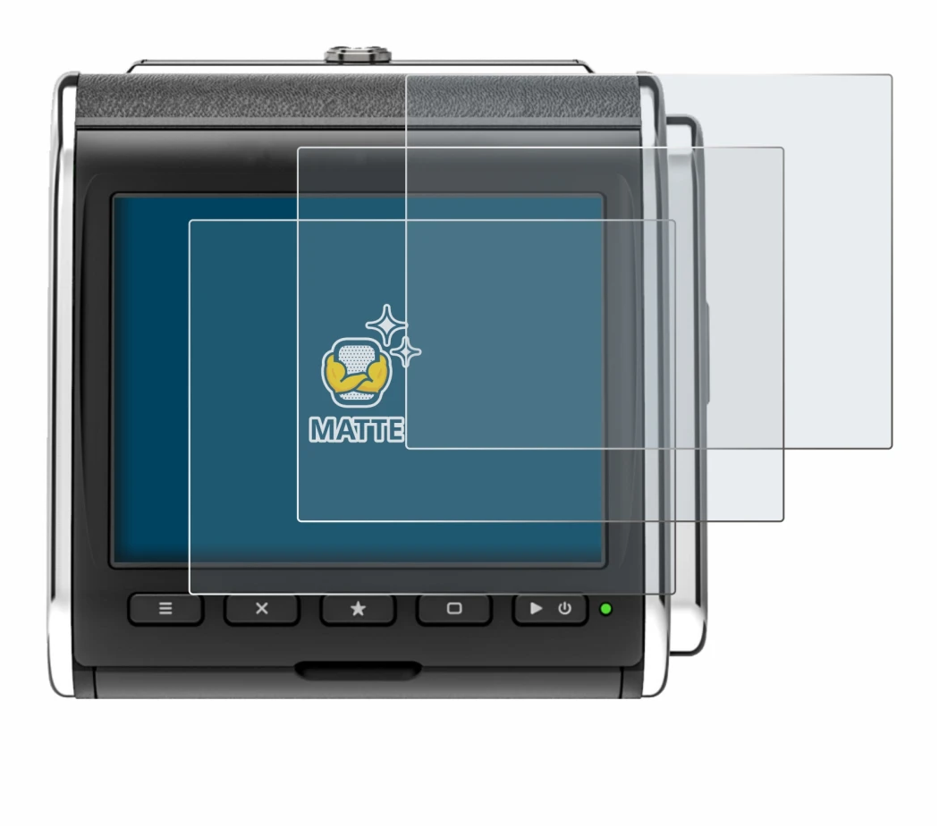 Image of the device Hasselblad CFV II-2 50C 907X with a wide variety of screen protectors.