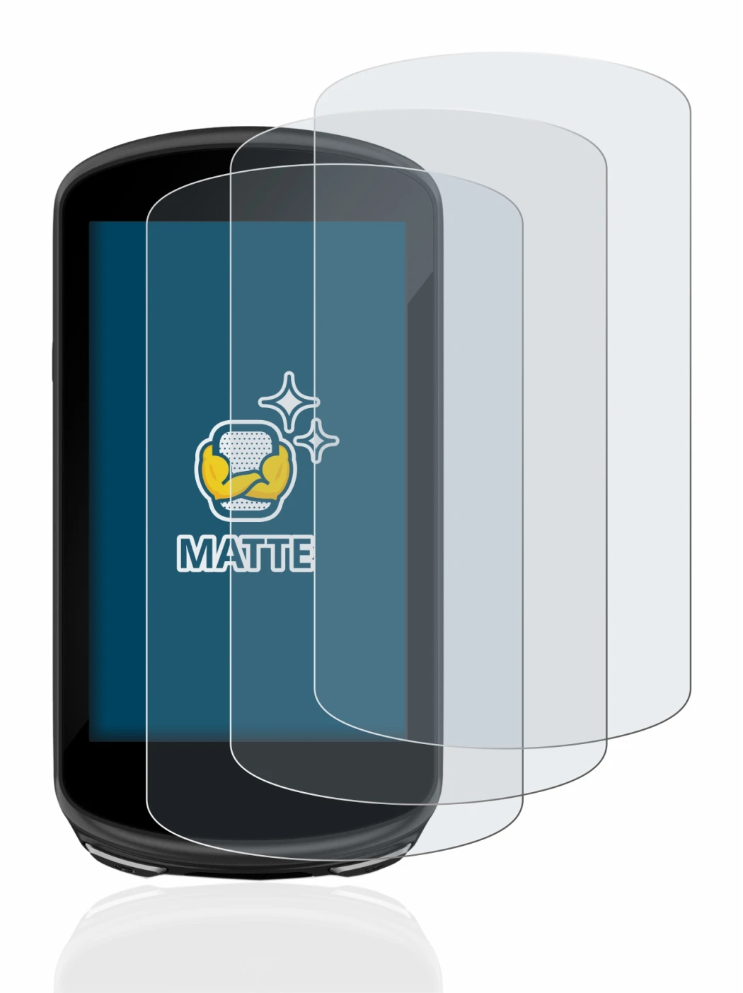 Image of the device Garmin Edge 1030 Plus with a wide variety of screen protectors.