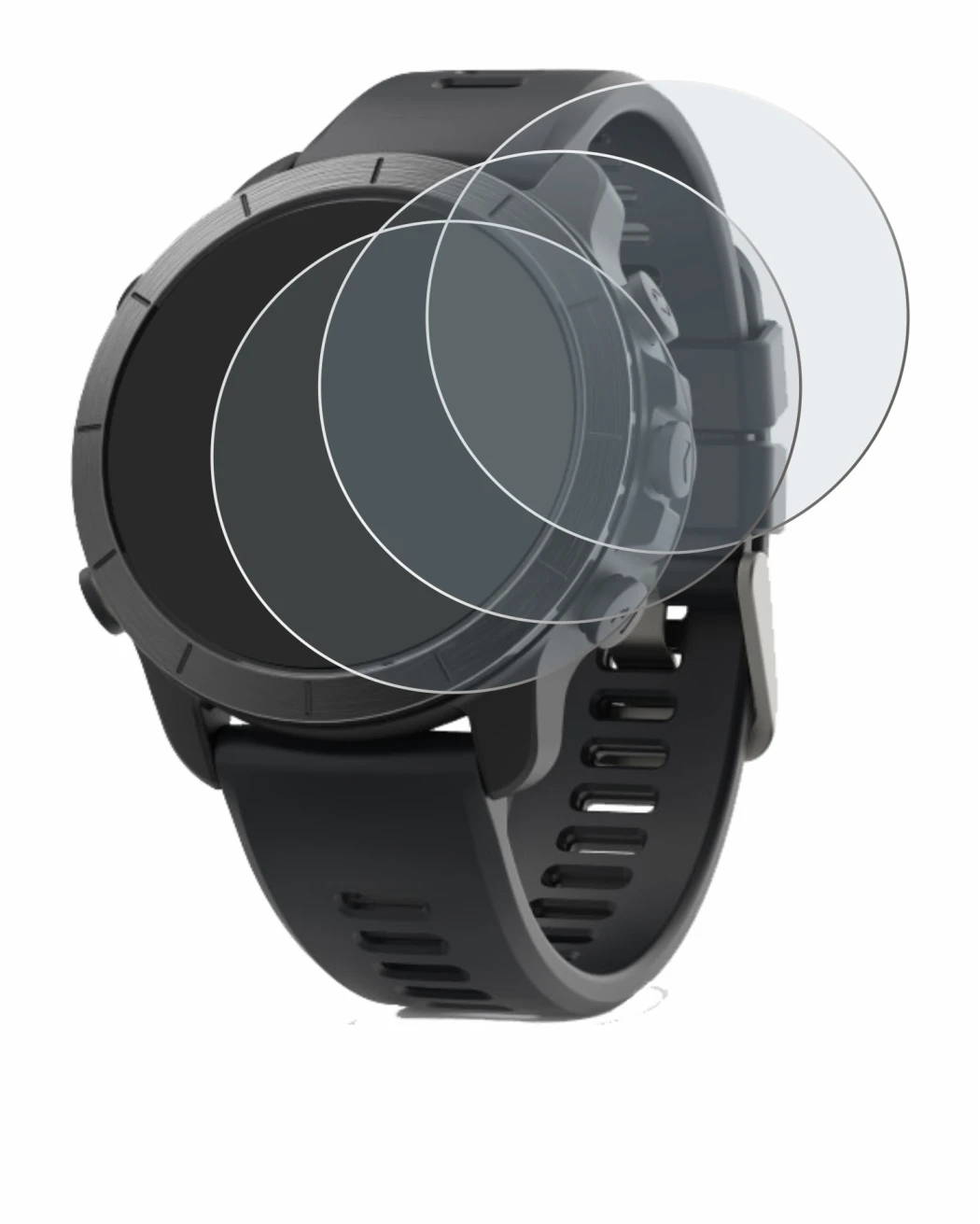 Image of the device Wahoo Elemnt Rival with a wide variety of screen protectors.