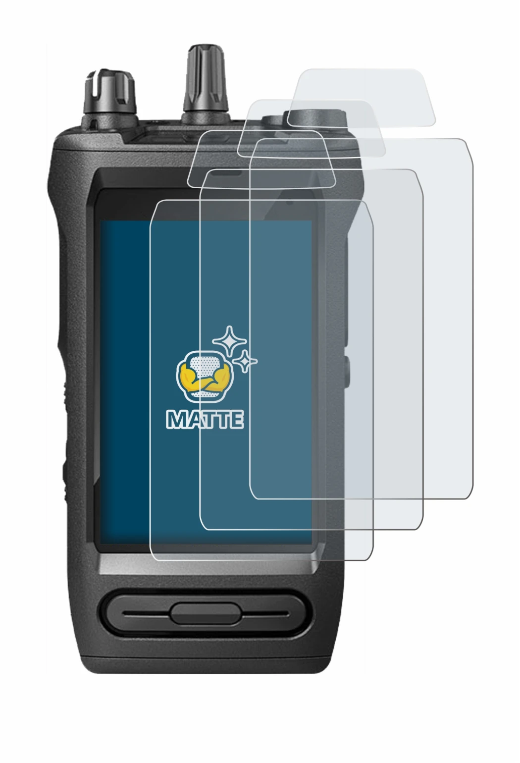 Image of the device Motorola Mototrbo Ion with a wide variety of screen protectors.